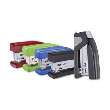 Bostitch® Injoy Spring-powered Compact Stapler, 20-sheet Capacity, Red freeshipping - TVN Wholesale